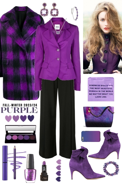 #781 2023 Fall Purple- Combinaciónde moda