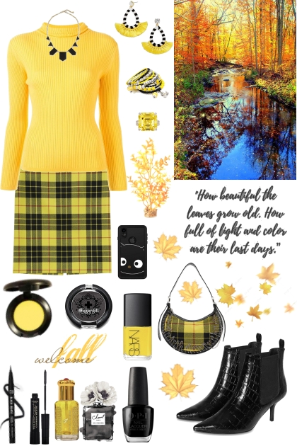 #782 2023 Autumn Yellow- Modna kombinacija