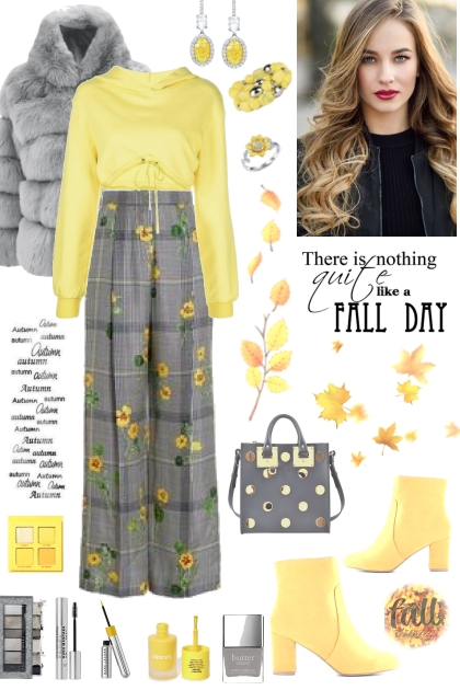 #787 2023 Yellow and Grey Fall- Combinaciónde moda