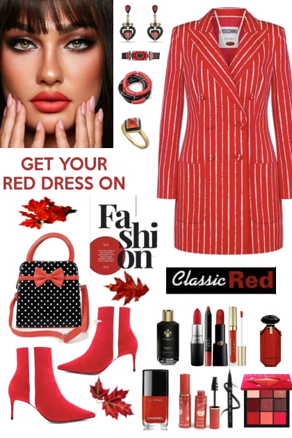 #793 2023 Fall Red White And Black- Fashion set