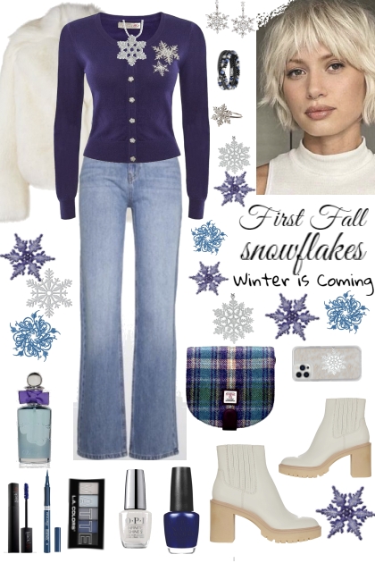 #812 2023 First Fall SnowFlakes- Модное сочетание