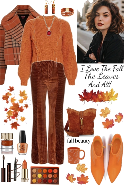 #824 2023 Fall Orange And Rust- Modna kombinacija