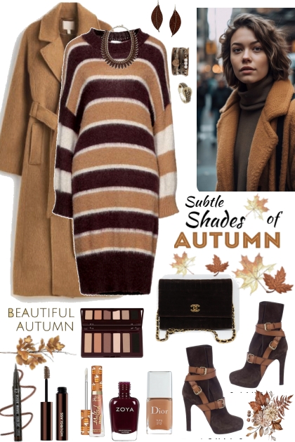 #843 2023 Shades Of Autumn Brown- combinação de moda