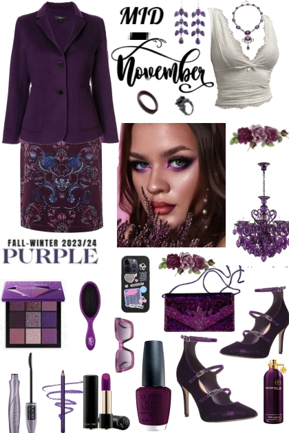 #853 2023 Deep Purple November- Fashion set
