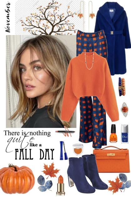 #854 2023 November Blue And Orange- Fashion set