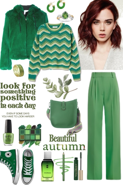 #855 2023 Remembering the Green in November- Combinaciónde moda