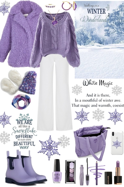 #884 2023 Winter Purple And White