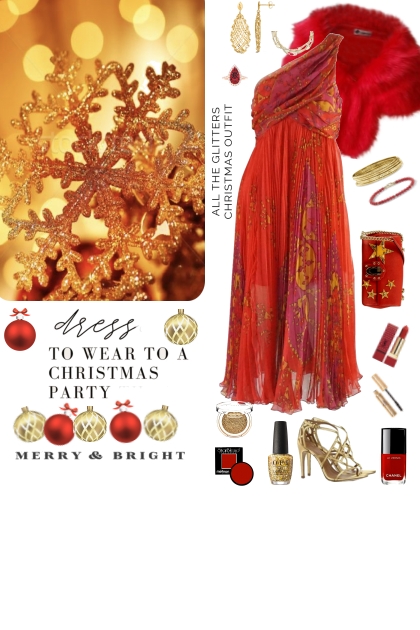 #906 2023 Merry In Red And Gold- Fashion set