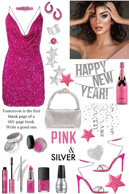 #922 2023 Hot Pink New Year- combinação de moda