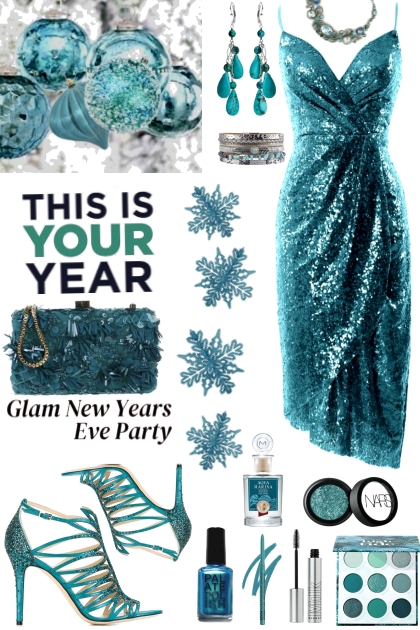 #923 2023 New Year's Teal- コーディネート