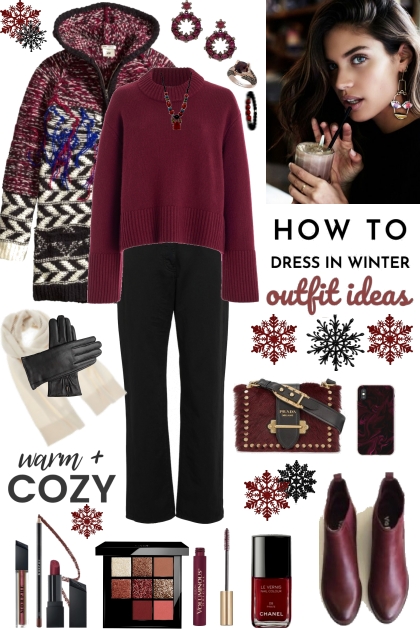 #926 2023  Winter Burgundy- Модное сочетание