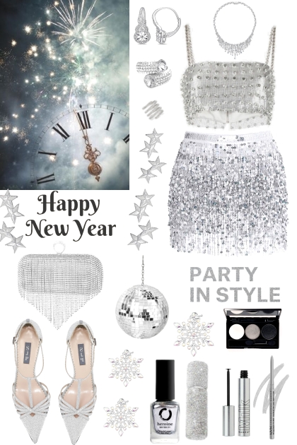 #933 2023 Glittering New Year- Модное сочетание