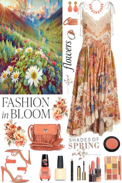 #973 2024 Shades of Spring Dress- Combinazione di moda