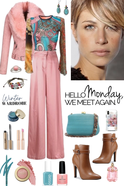 #986 2023  Pink And Turquoise- Combinaciónde moda