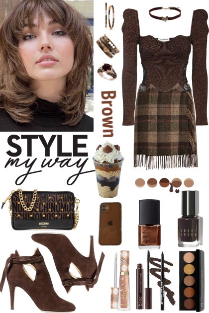 #996 2024 Beautiful Brown- combinação de moda