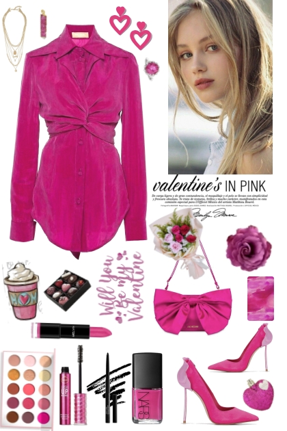#999 2024 Hot Pink Valentine- Модное сочетание