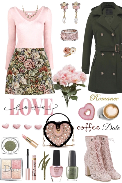 #1005 2024 Romantic Coffee Date- Combinaciónde moda