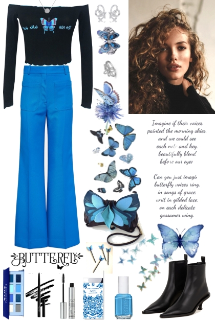 #1011 2024 Butterfly Blue- Модное сочетание
