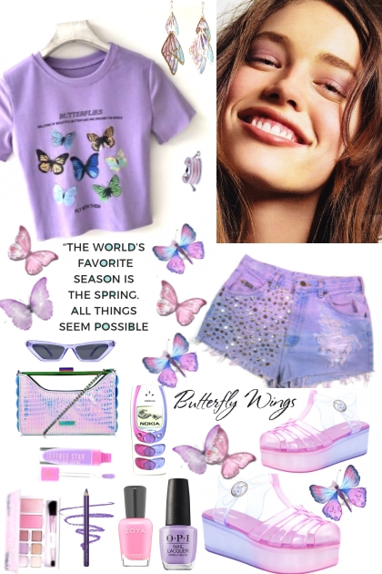 #1016 2024  Pink And Purple Spring- Combinazione di moda