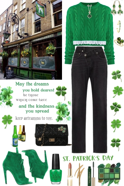 #1023 2024 St Patrick's Pub Date- combinação de moda