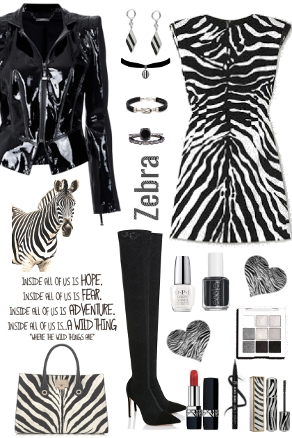 #1037 2024 Wild Zebra- Modna kombinacija