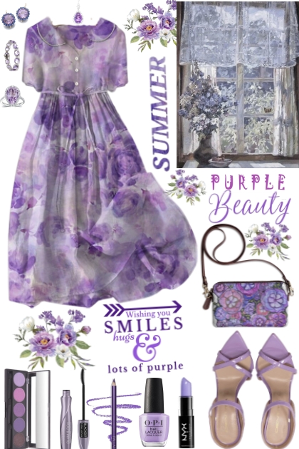 #1085 2024  Summer Purple- combinação de moda