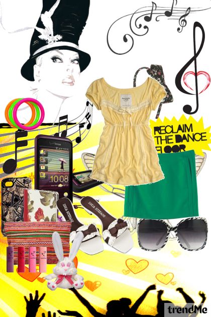 yellow song. . :)- combinação de moda