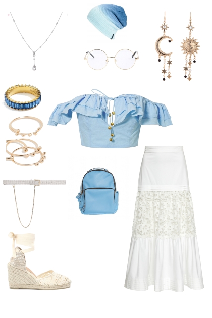 Summer blue- Combinazione di moda
