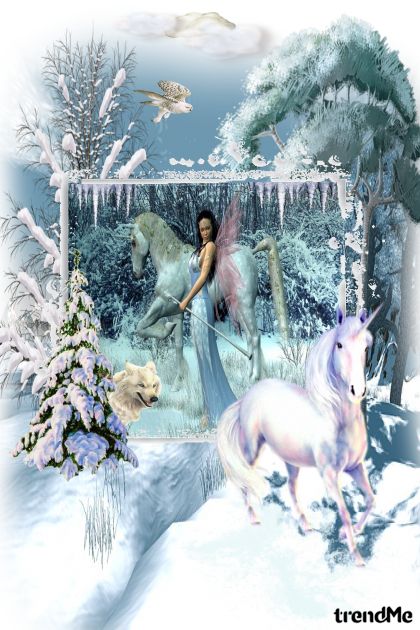 Winter Fairy ...- combinação de moda