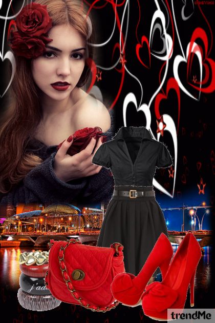 black-red <3- Fashion set