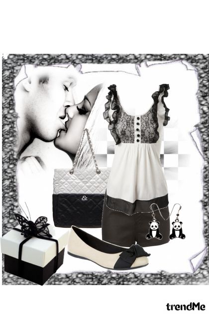 crno-bijelo- Combinazione di moda