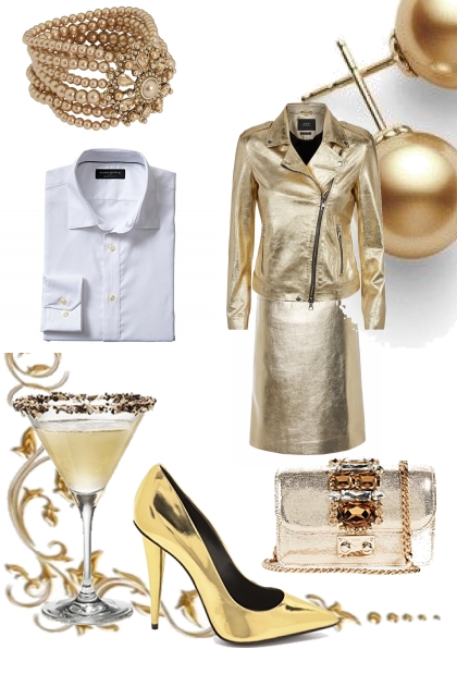 Golden pearl champagne- Combinazione di moda