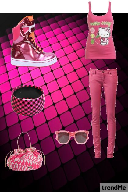 pink- Combinaciónde moda