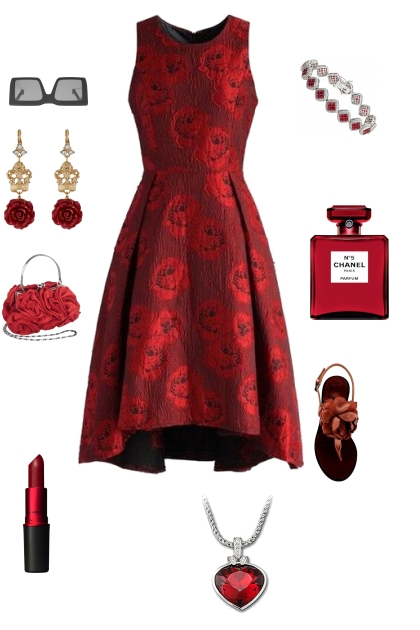valentines day outfit- Модное сочетание
