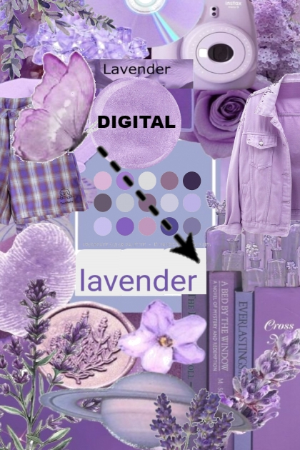 Digital Lavender Color- Modna kombinacija