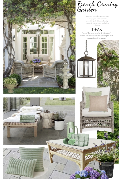 French Country Exterior Patio Ideas- Modekombination