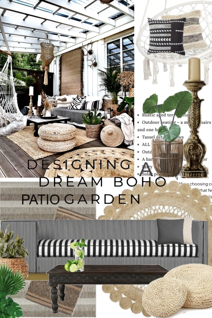 Designing a Dream Boho Patio Garden