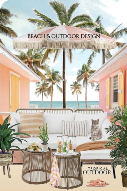 Beach and Tropical Outdoor Design- Fashion set