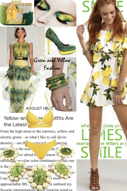 GREEN AND YELLOW FASHIONS- 搭配