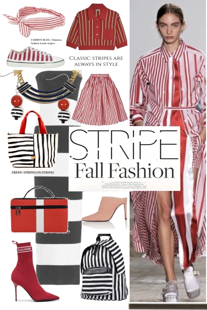 STRIPE FALL FASHION- Fashion set