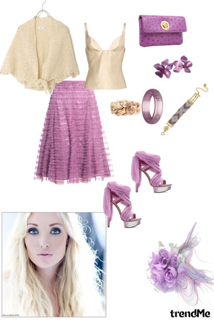 Lilac and Cream- combinação de moda