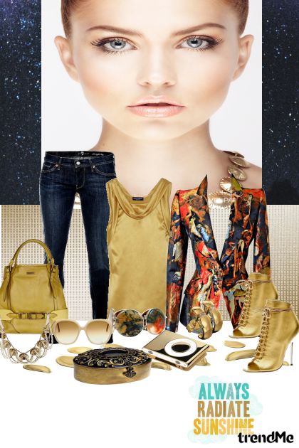 golden street style- Fashion set