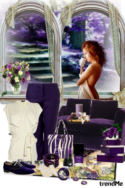 purple dreams- Combinazione di moda
