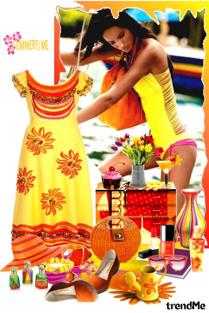 Colorful Summertime- Fashion set
