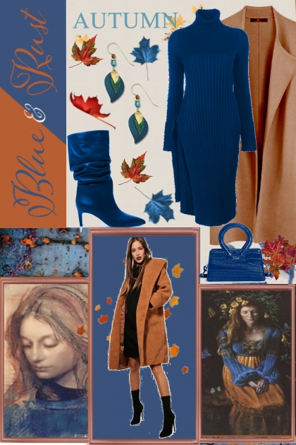 Blue & Rust- Combinaciónde moda