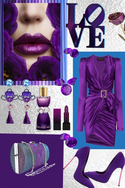 Purple Love- Modna kombinacija