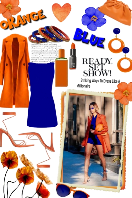 Orange & Blue- Modna kombinacija