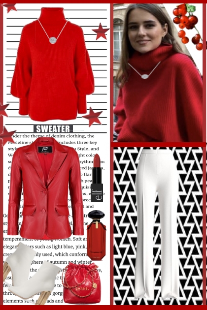 Red & White- Combinaciónde moda