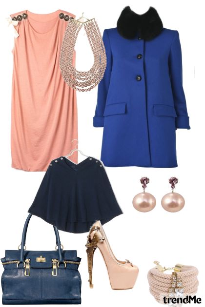 pink and blue- Combinazione di moda