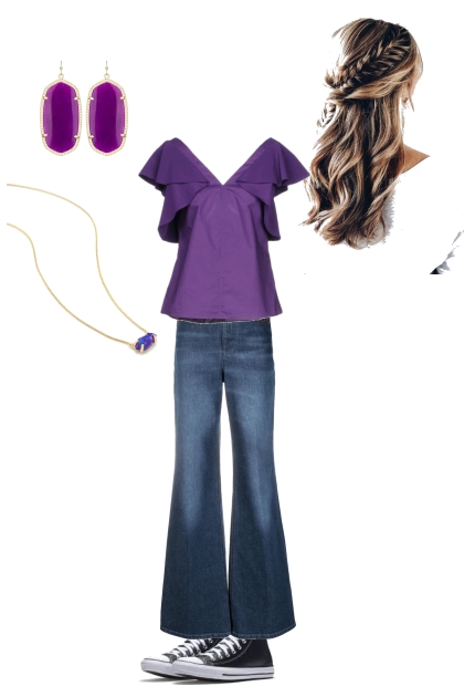 Purple Gal- Combinazione di moda